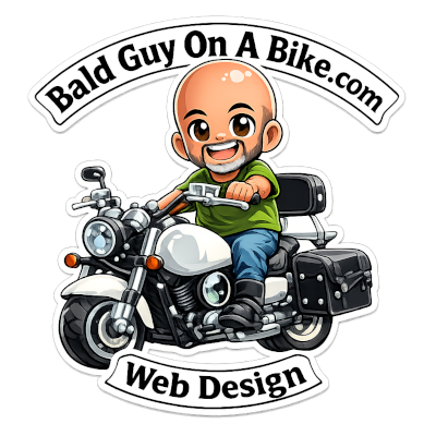 Bald Guy On A Bike logo